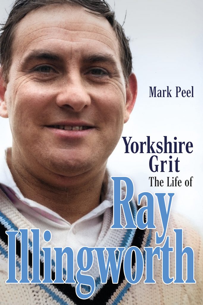Yorkshire Grit: The Life of Ray Illingworth by Mark Peel. Photo shows Ray Illingworth in Yorkshire sweater